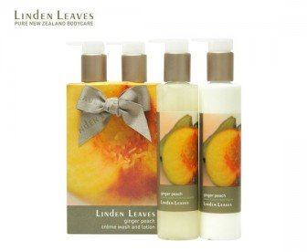 Linden Leaves 琳登丽诗 姜桃味洗浴乳液礼品套装 2件套(身体乳 200ml + 沐浴露 200ml) Linden Leaves 琳登丽诗 姜桃味洗浴乳液礼品套装 2件套(身体乳 200ml + 沐浴露 200ml)